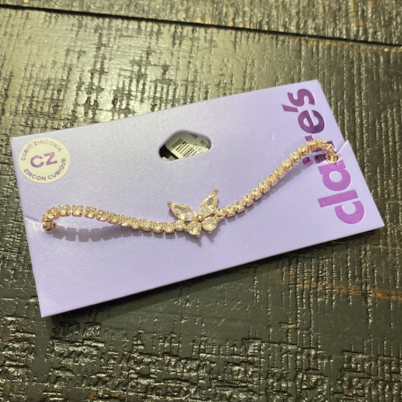 Claire's Jewelry - NWT Delicate 8” Butterfly Tennis Bracelet in Rose Gold Tone!